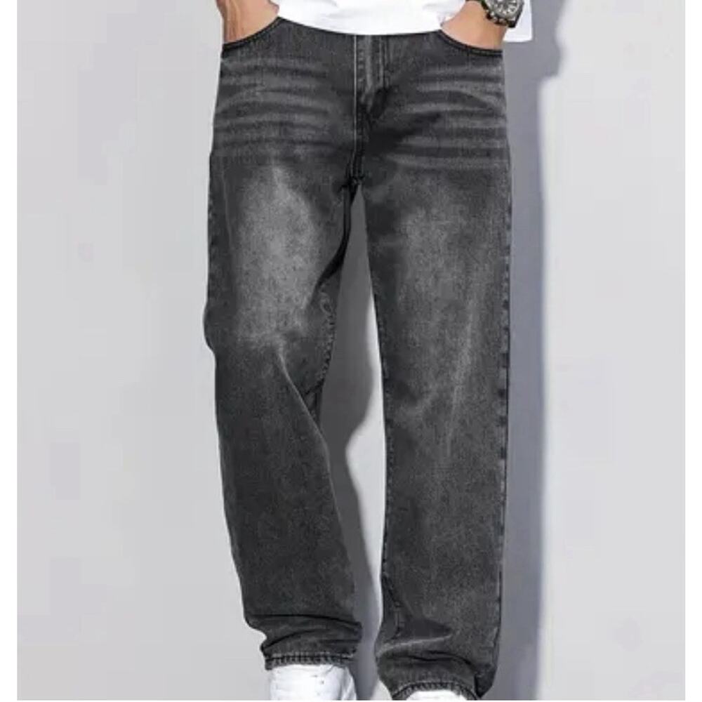 Zara Preppy Straight Fit Charcoal Jeans Mens Size 31 $59